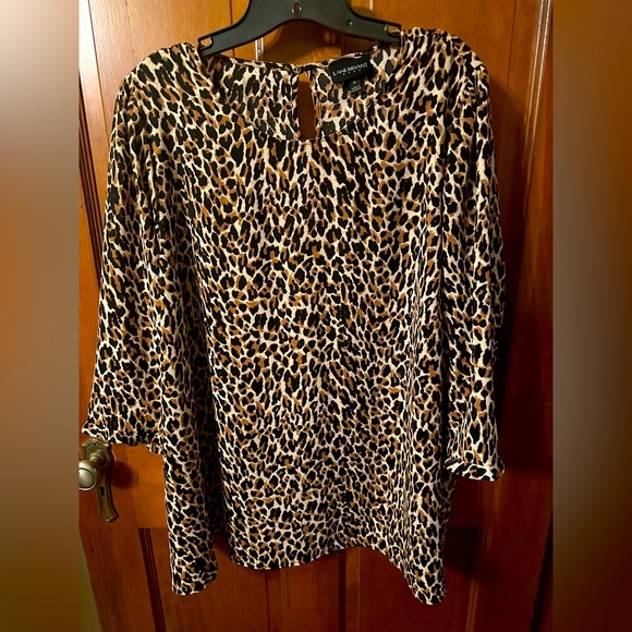 Lane Bryant Tops - Lane Bryant nice leopard print dressy top size 16